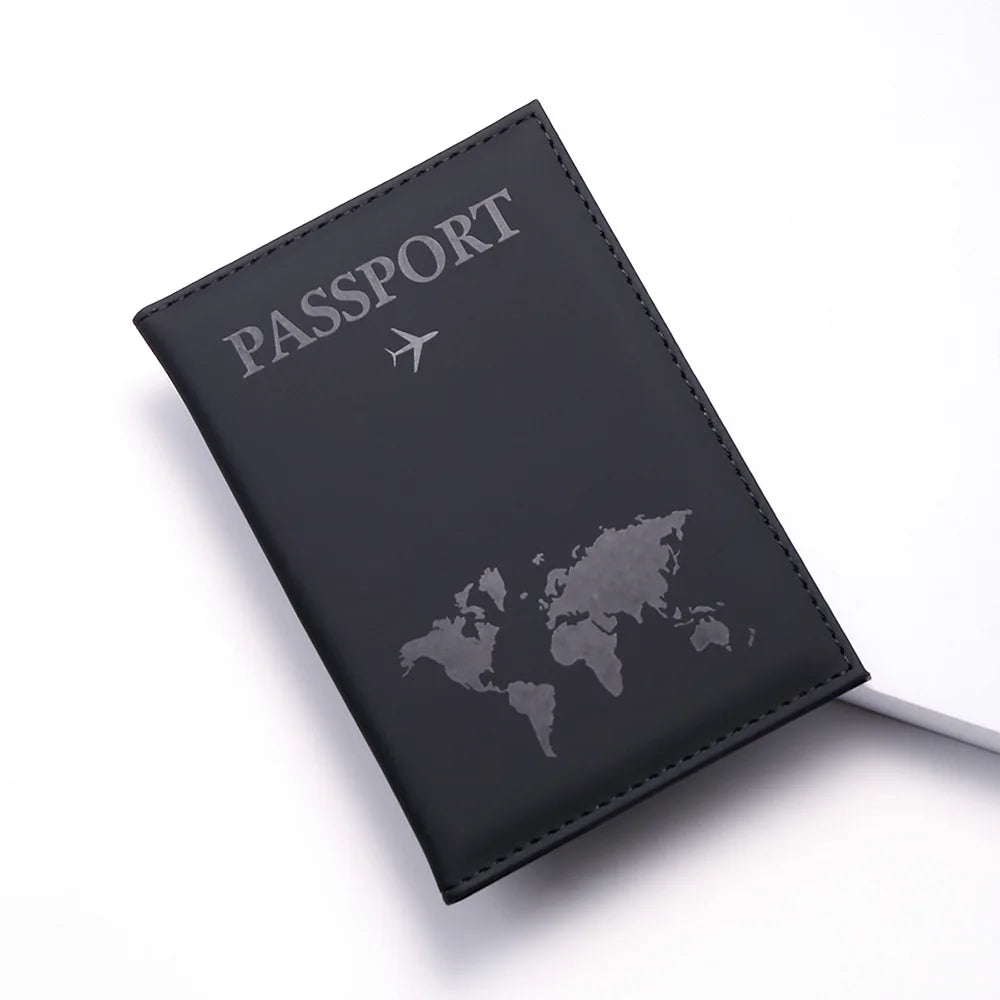 RFID Vintage Passport Holder – PU Leather Travel Wallet for Men & Women