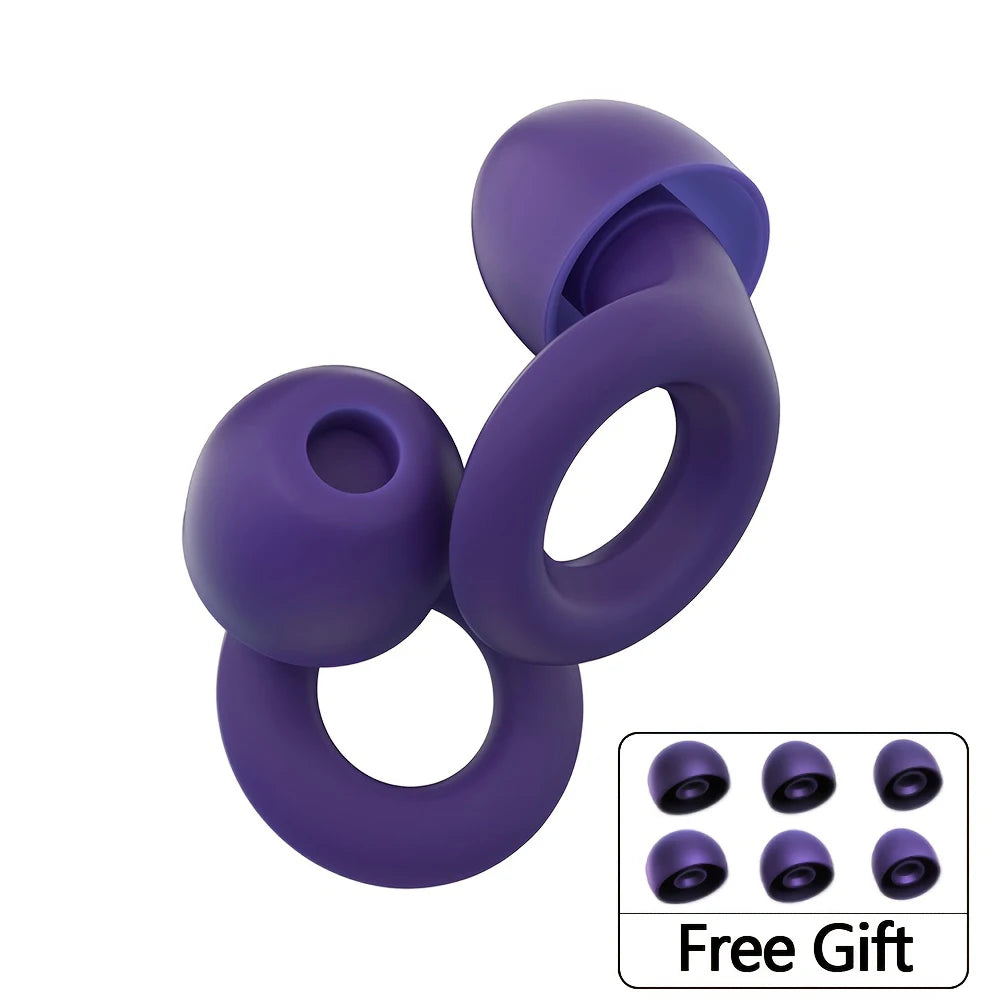 سدادات أذن HUAK 09 • سيليكون عالي الدقة • حماية السمع للحفلات الموسيقية والنوم والسباحة • تقليل الضوضاء • ملحقات إضافية متضمنة