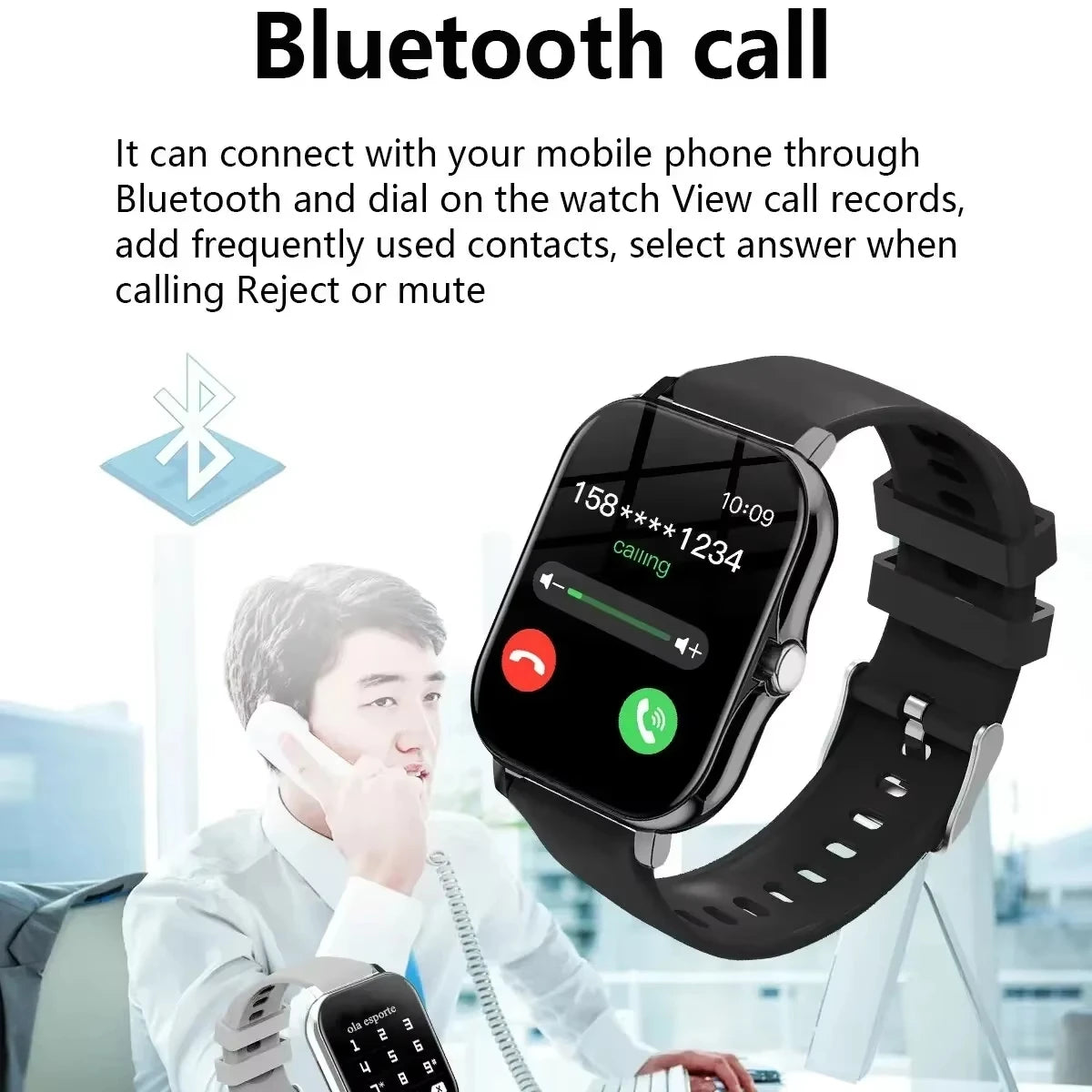 Xiaomi New Smart Watch for Men & Women – Bluetooth Call, Sports Fitness, Android & iOS Compatible