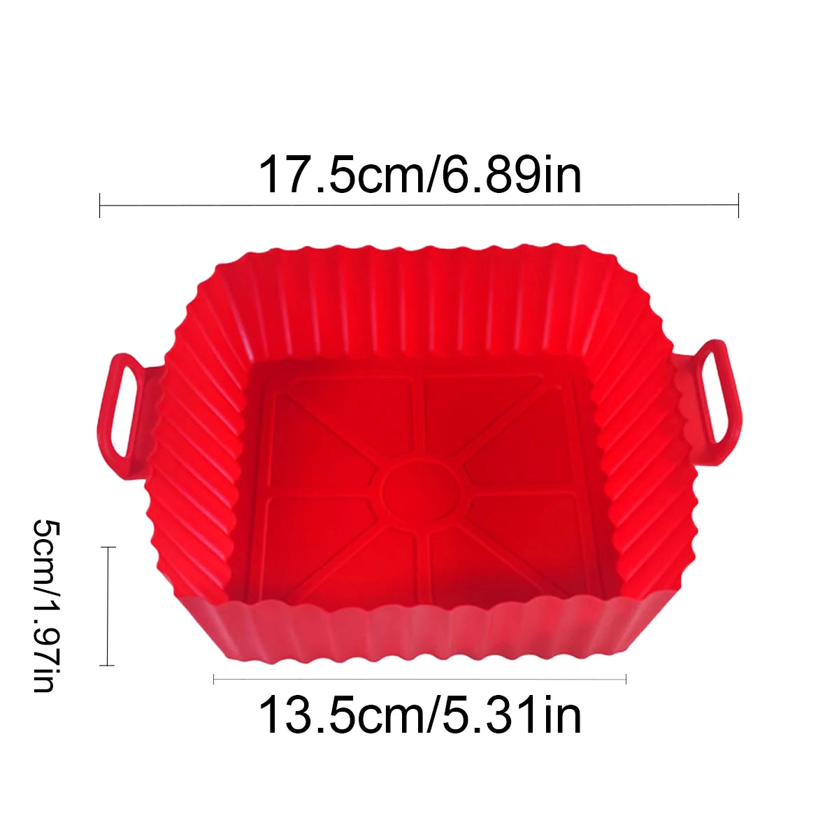 بطانة سيليكون قابلة لإعادة الاستخدام لمقلاة الهواء - صينية خبز غير لاصقة وصينية بيتزا للفرن