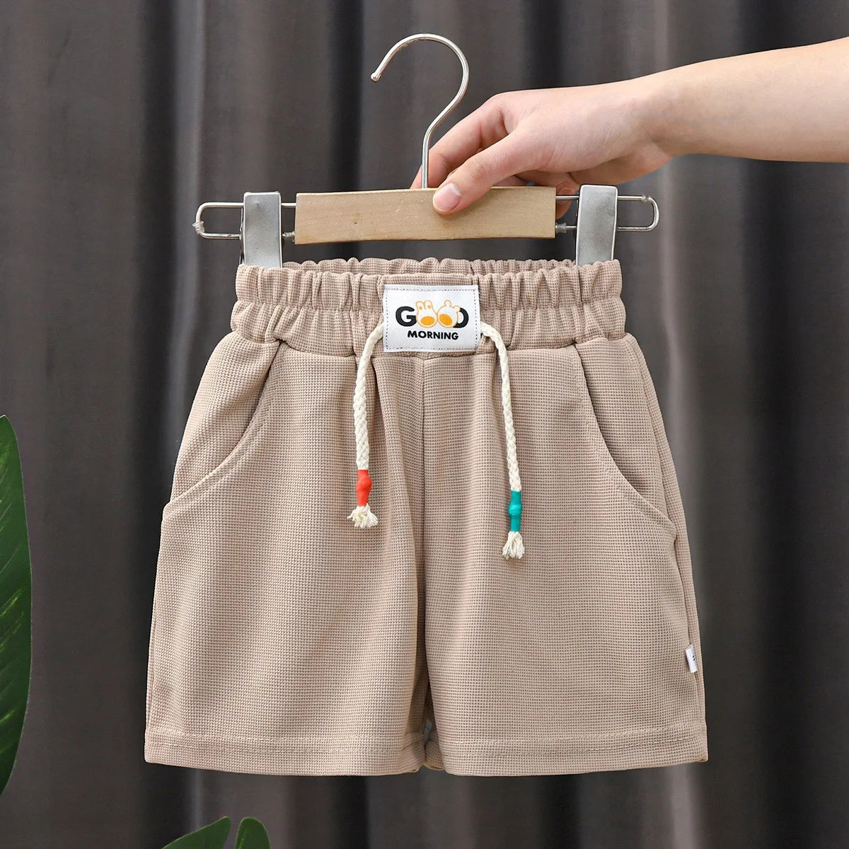 Kids’ Summer Shorts – Solid Color Casual Pants for Boys & Girls