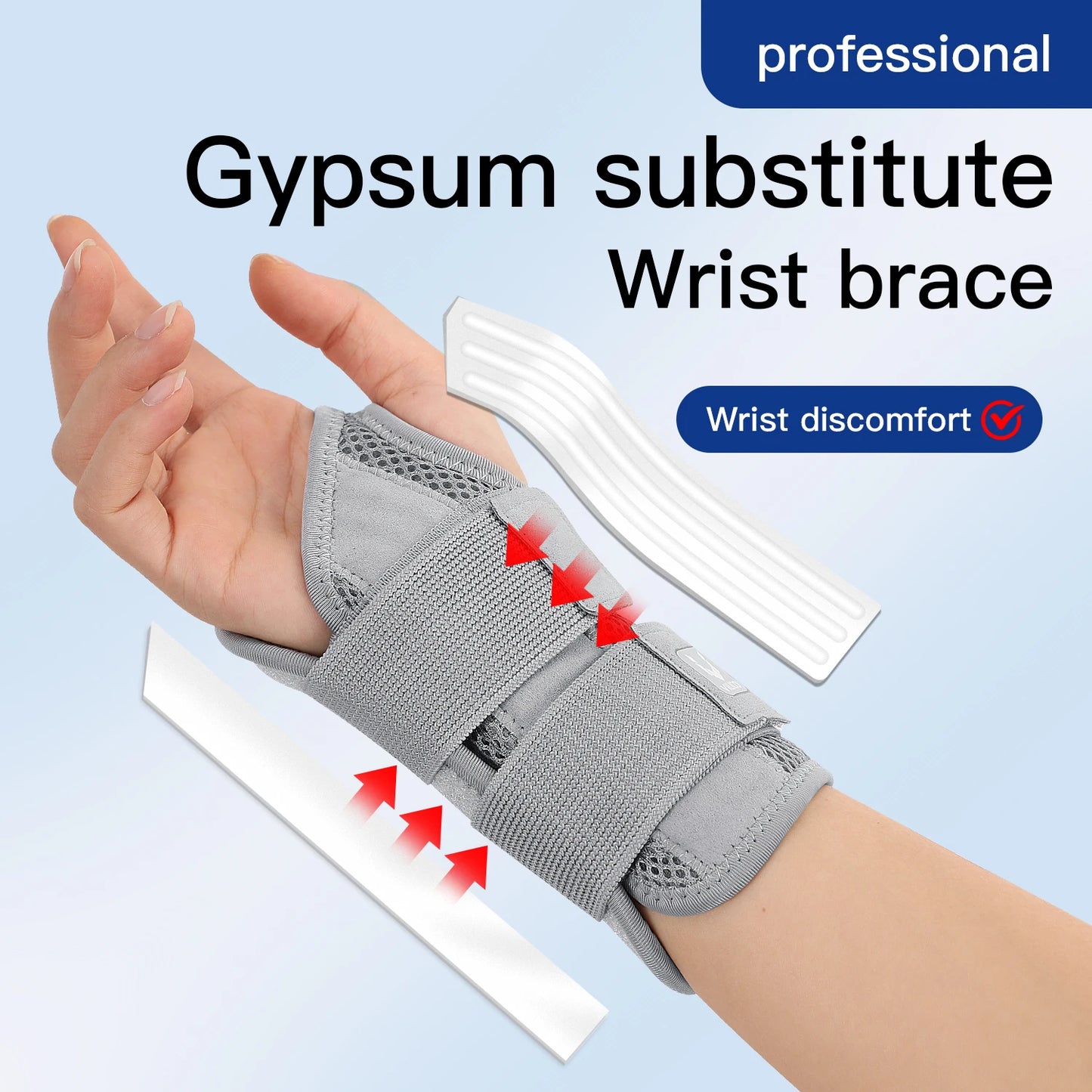 Adjustable Wrist Guard | 1/2 Finger Dual-Strap Support for Joint Pain & Thumb Protection – Thin Tendon Sheath Design