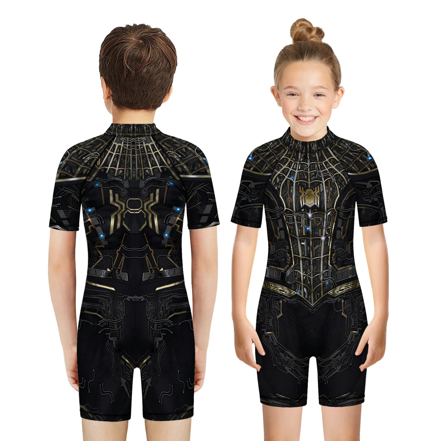 Children One Piece Swimsuit Superhero 3D Print Kids Swimwear for Boys and Girls