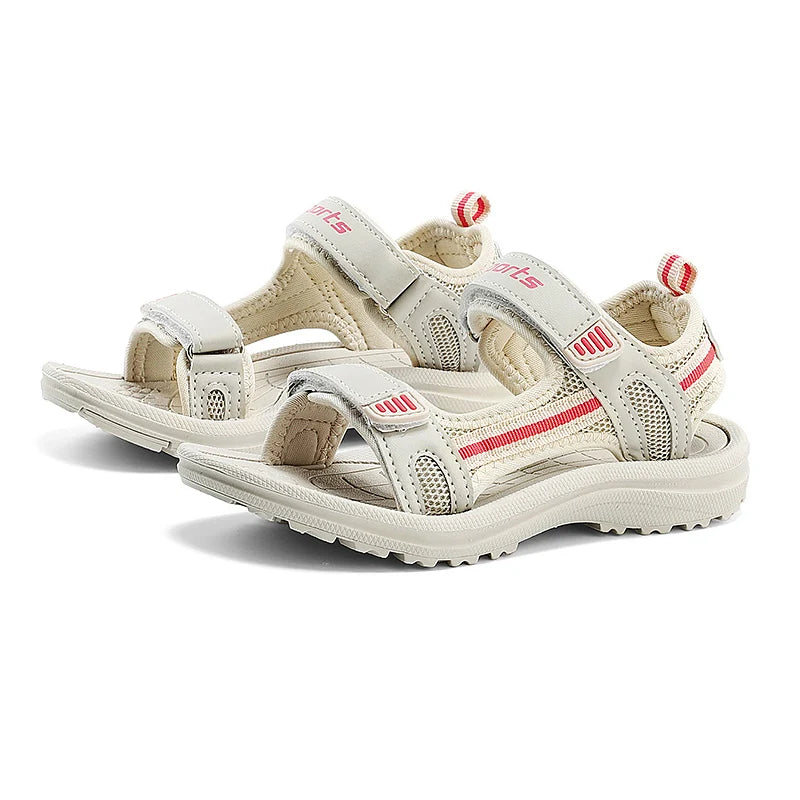 Girls’ Summer Sandals – Breathable Open-Toe Sport Shoes for Outdoor Beach Walking