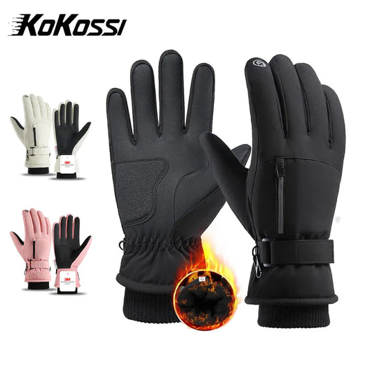 KoKossi Winter Ski Gloves – Cold-Proof, Windproof, Waterproof Thick Warm Touchscreen Gloves for Men & Women Outdoor Cycling