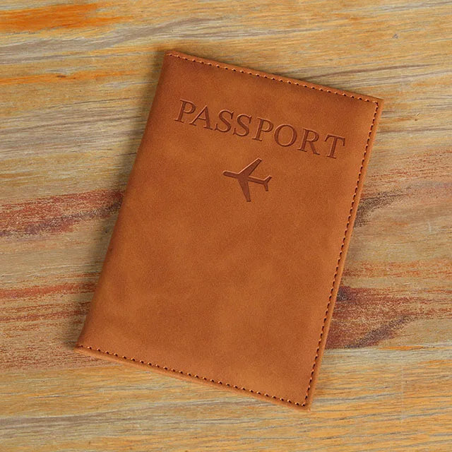 World Map Passport Cover – Hot Stamping Travel Case for Men & Women