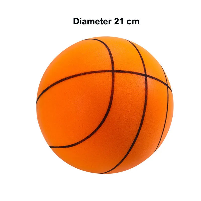 Silent Indoor Basketball Toy – No Noise Soft PU Foam Ball for Kids | Quiet Bouncing & Squeezable Play Ball for Boys & Girls