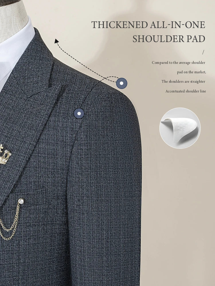 ST Cassy Men's Slim Fit Suit – Elegant Groom, Wedding & Business Formal Wear