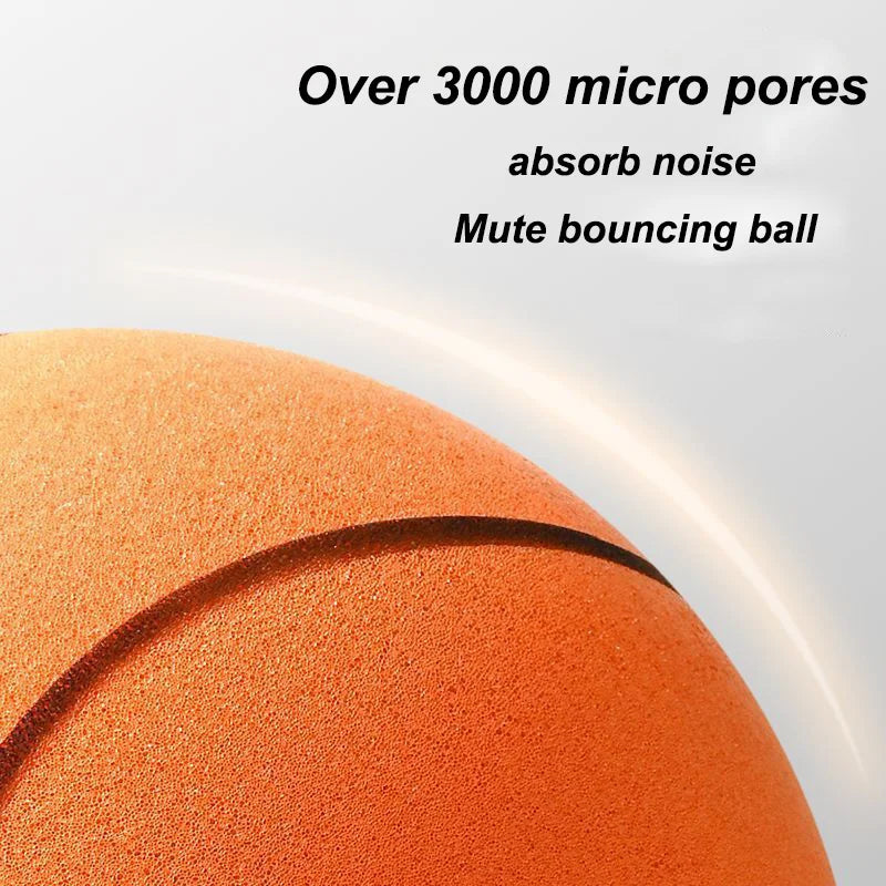 Silent Indoor Basketball Toy – No Noise Soft PU Foam Ball for Kids | Quiet Bouncing & Squeezable Play Ball for Boys & Girls