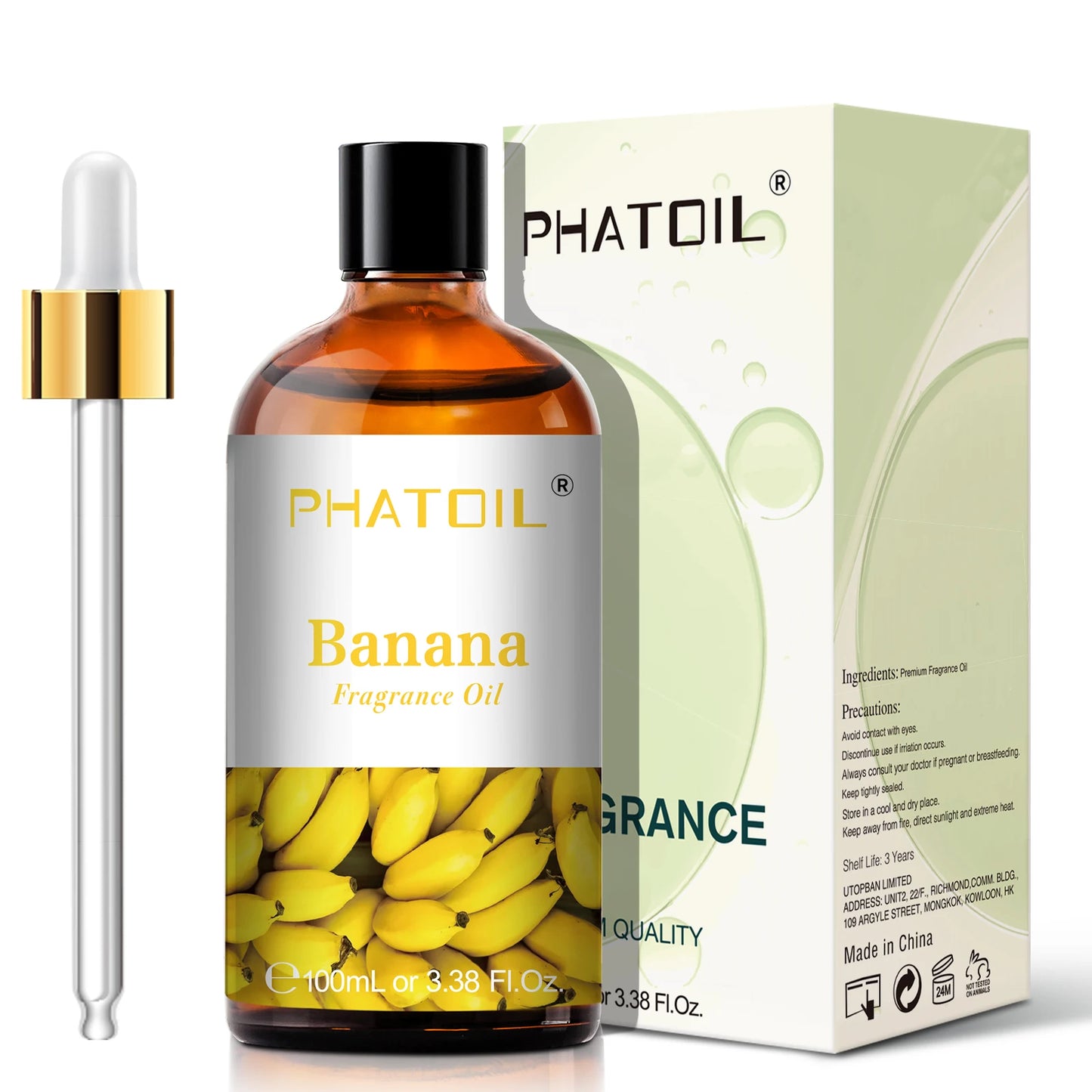 PHATOIL 100ml Sweet Fruity Fragrance Oil – Coconut, Vanilla, Strawberry & More for Diffusers & Candles