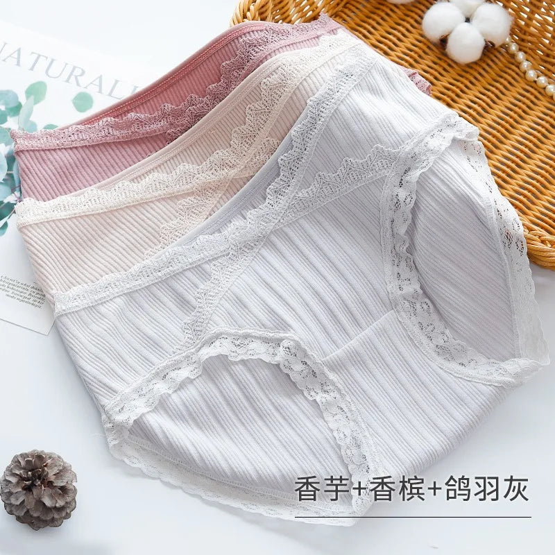 3PCS Cotton Maternity Low Waist U-Shaped Panties Women's Pregnancy Underwear M-XXL