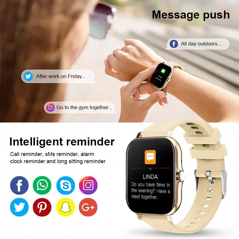 Xiaomi MIJIA 2025 New Smart Watch – Bluetooth Call, Music, Heart Rate & Blood Pressure Monitor, Smartwatch for Men & Women Holiday Gift