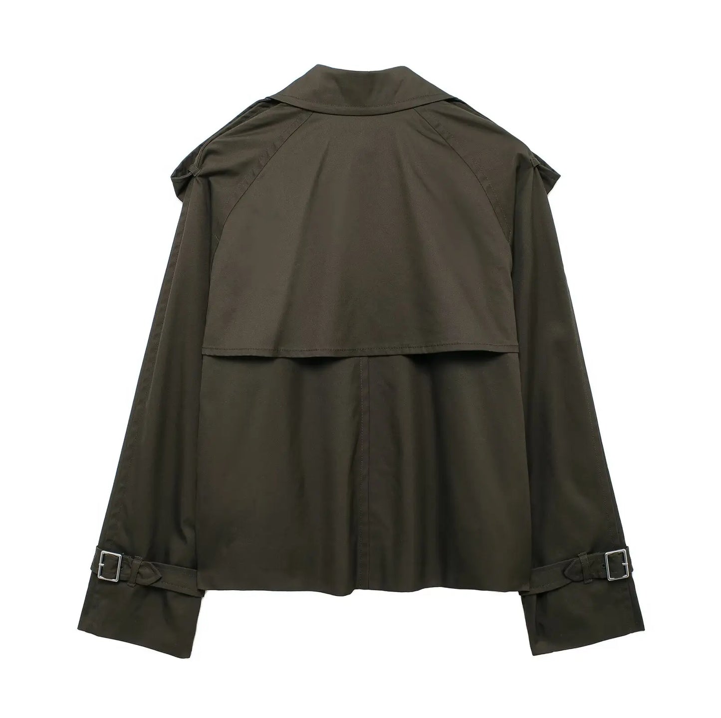 DiYiG Woman 2024 Autumn Vintage Short Jacket Coat Long Sleeve Button Casual Outerwear