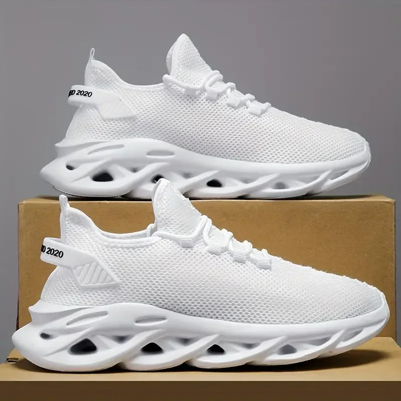 أحذية رياضية كاجوال للجنسين - أحذية رياضية سوداء خفيفة الوزن وجيدة التهوية للجري والمشي