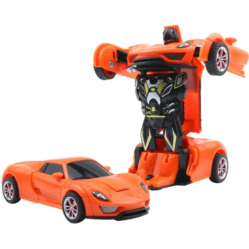 Shape-Shifting Robot Car Toy – Inertial Impact One-Button Transform Car