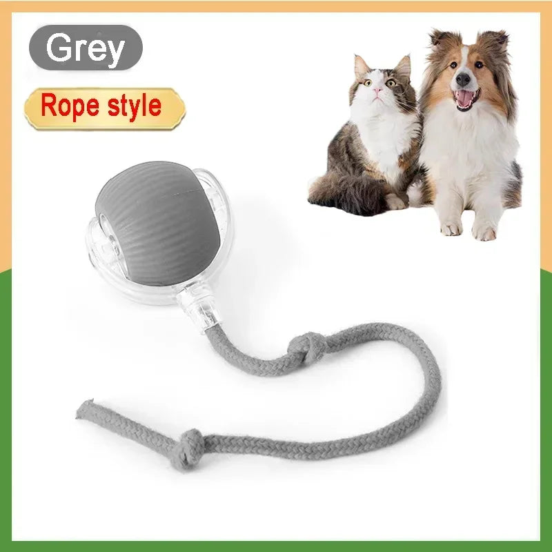 كرة لعبة تفاعلية قابلة لإعادة الشحن للحيوانات الأليفة مع ذيل محاكاة - تقليد الفئران لتدريب الكلاب والقطط