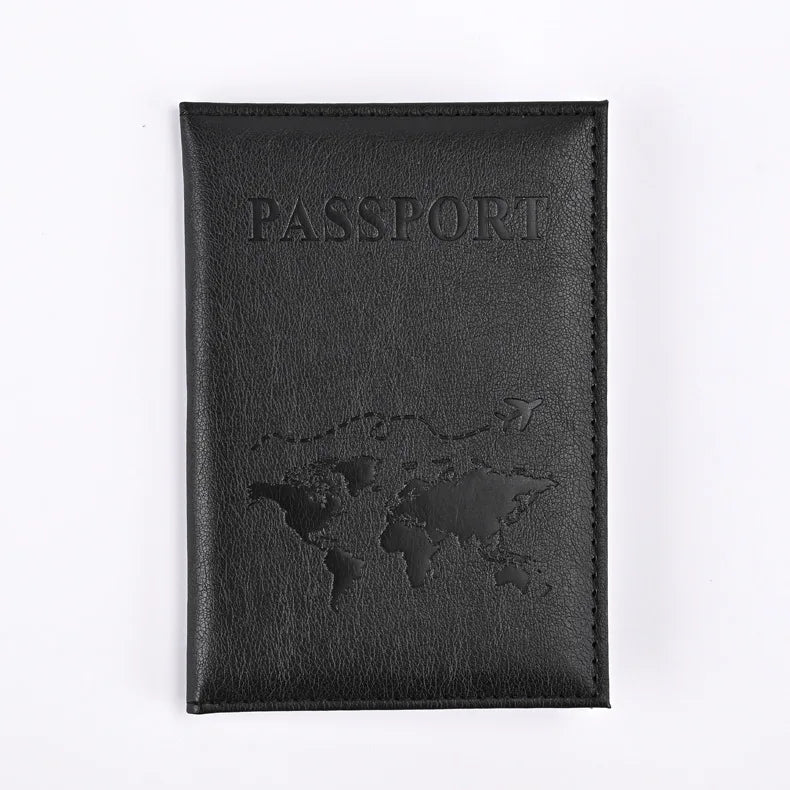 Colorful PU Passport Holder – Travel Wallet for Tickets & Credit Cards