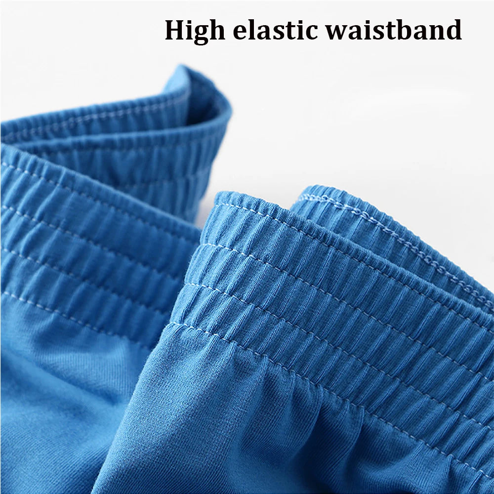 3PCS Men's Underwear Pack | 100% Cotton Breathable Sleepwear with 3D Crotch | Elastic Waist Pajama Shorts M-3XL