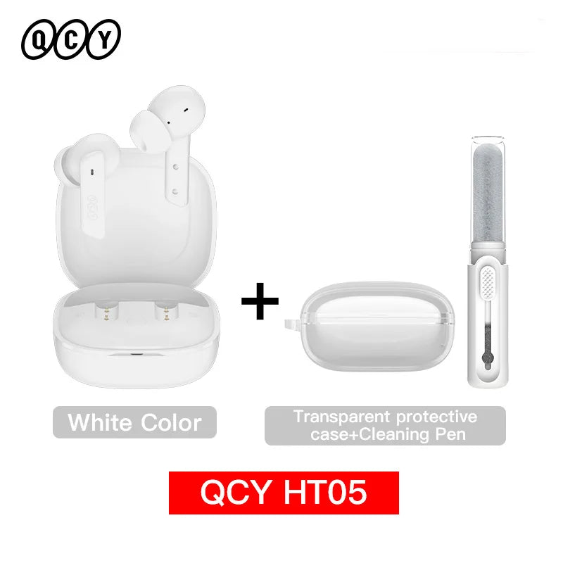 QCY HT05 ANC Wireless Earbuds – 40dB Noise Cancelling Bluetooth 5.2 TWS