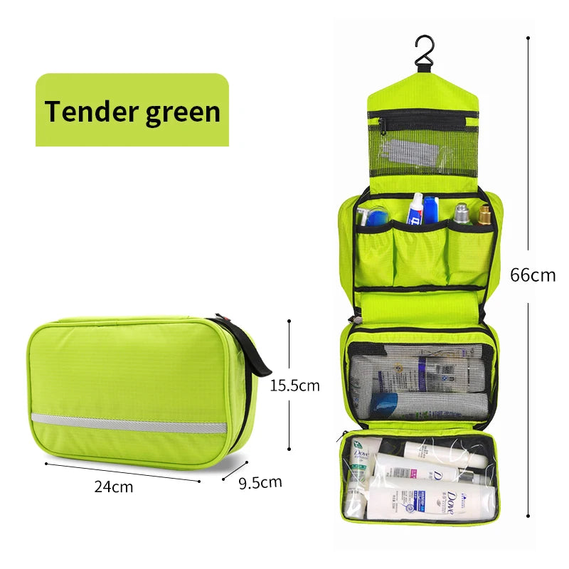 Hanging Toiletry Bag Travel Storage for Men & Women | Large Waterproof Cosmetic Shower Bag Travel Set