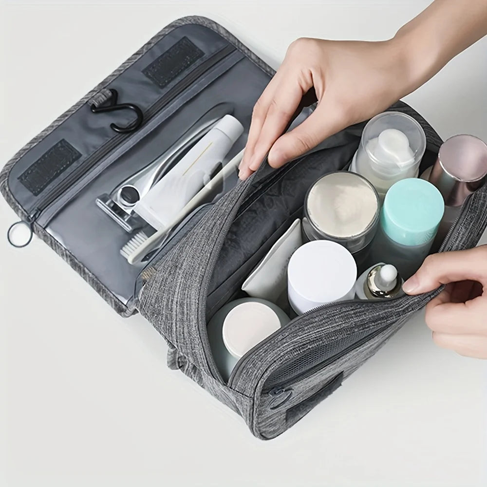 Toiletry Bag with Hook | Multi-Functional Waterproof Cosmetic Storage Bag for Men & Women | Travel Hand Wash, 3 Colors