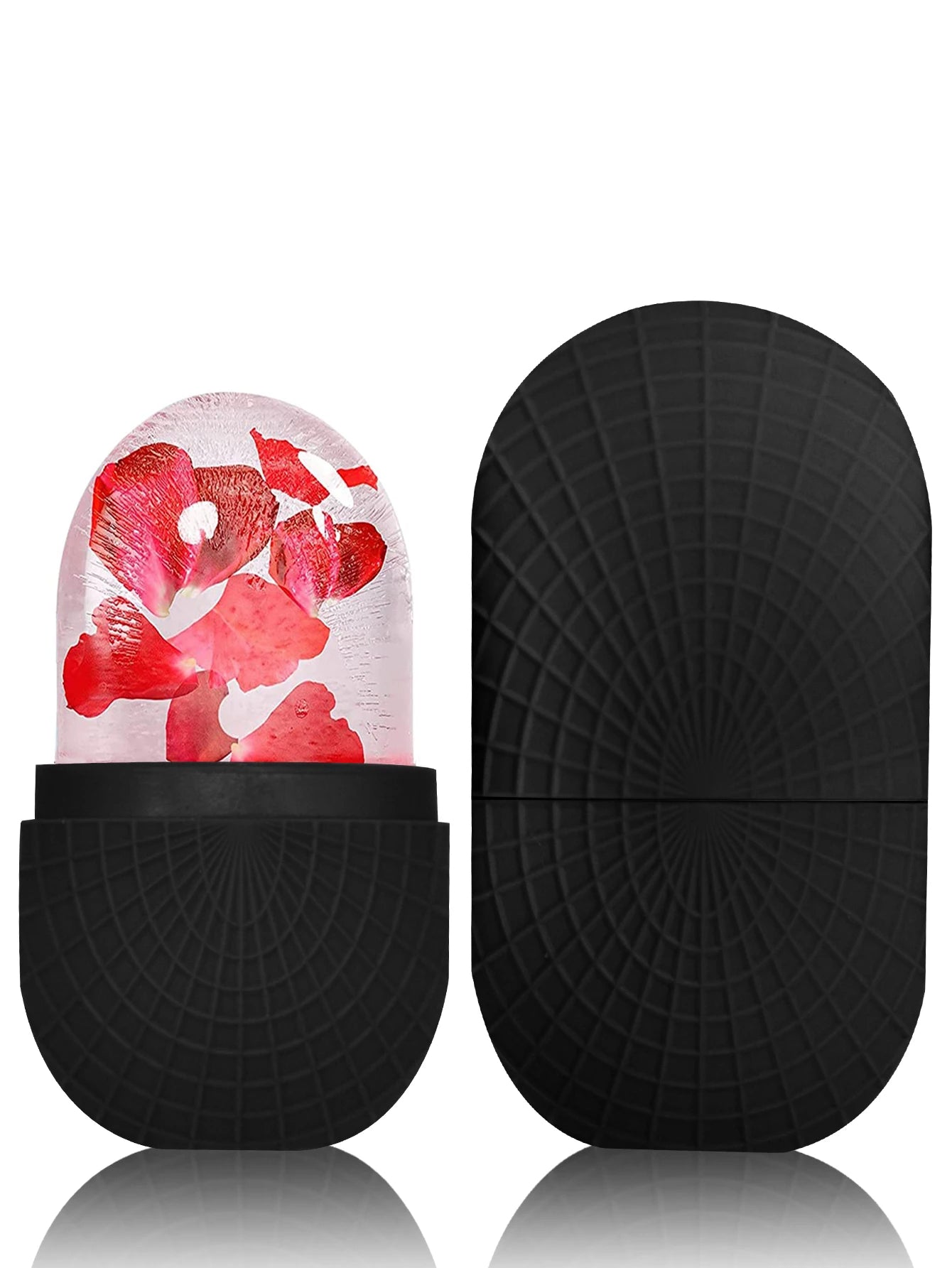 بكرة ثلج للوجه والعينين - قالب ثلج سيليكون، أداة تبريد وشد للعناية ببشرة الوجه قابلة لإعادة الاستخدام