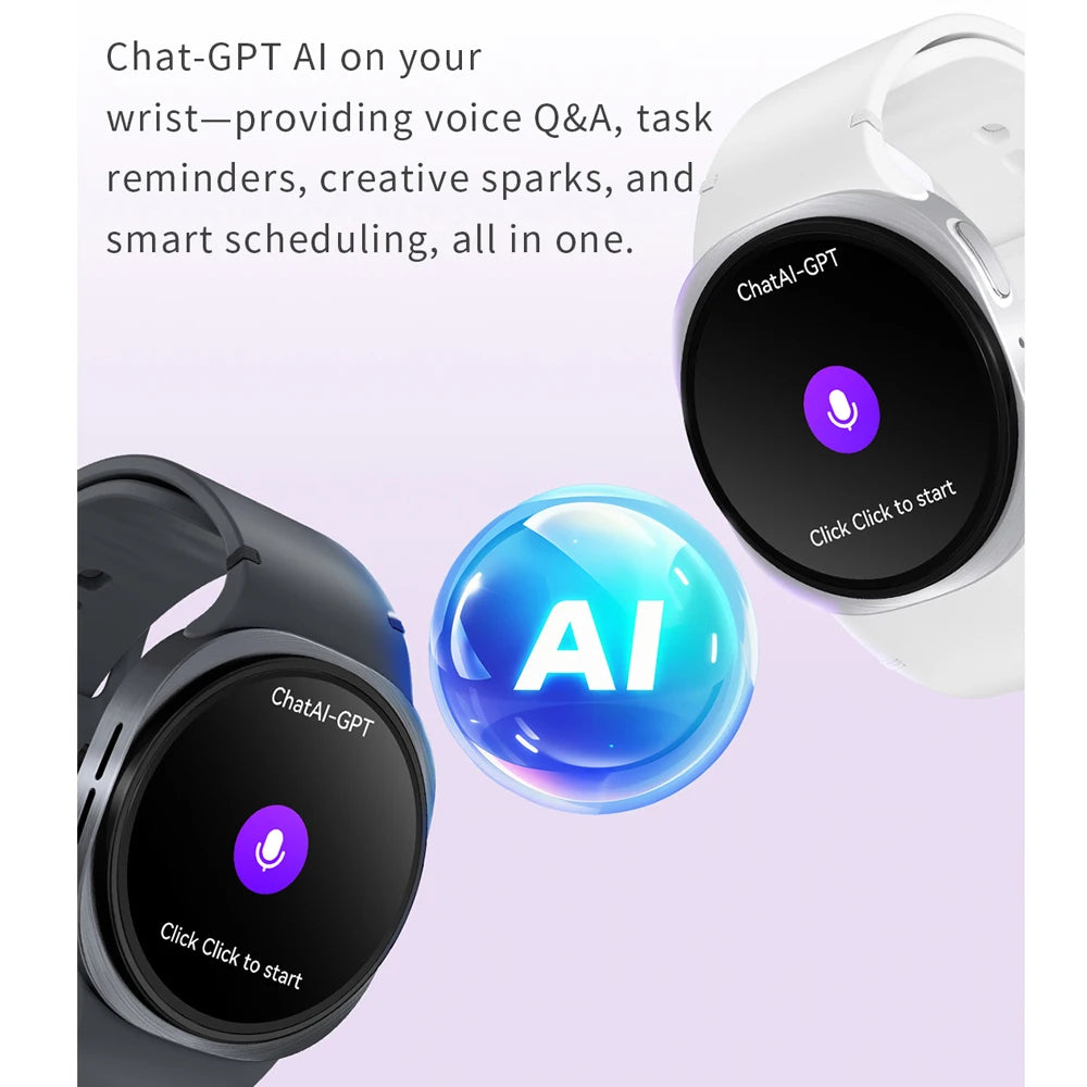 2025 GPS Smart Watch for Men & Women – Heart Rate, Bluetooth Call, NFC, IP68 Waterproof, Compass Sport Smartwatch Mini