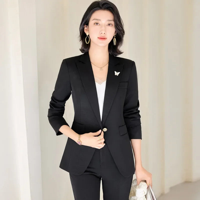 Elegantes Damen-Business-Jacket – Elegante formelle Arbeitsuniform für Frühling und Herbst