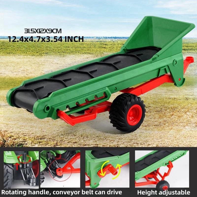 Large Scale Tractor Toy Set – DIY Farm Truck & Trailer Playset for Kids