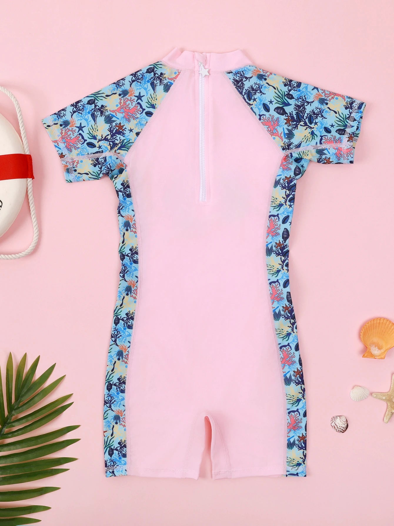 Girls UV Protective Long Sleeve Swimsuit 2-12 Years Children Swimwear Sport