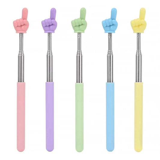 Stainless Steel Pointer Finger Reading Stick – Student Reading Aid, Whiteboard Teaching Pointer, Handheld Classroom Tool