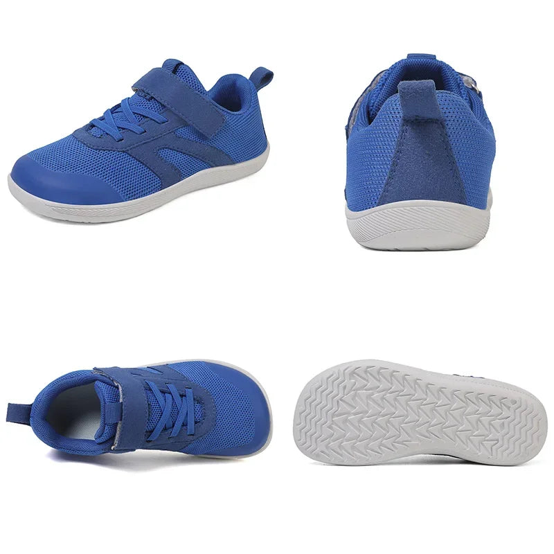 Kids Wide Width Barefoot Shoes | Minimalist Elastic Sneakers with Zero Drop Sole for Boys & Girls