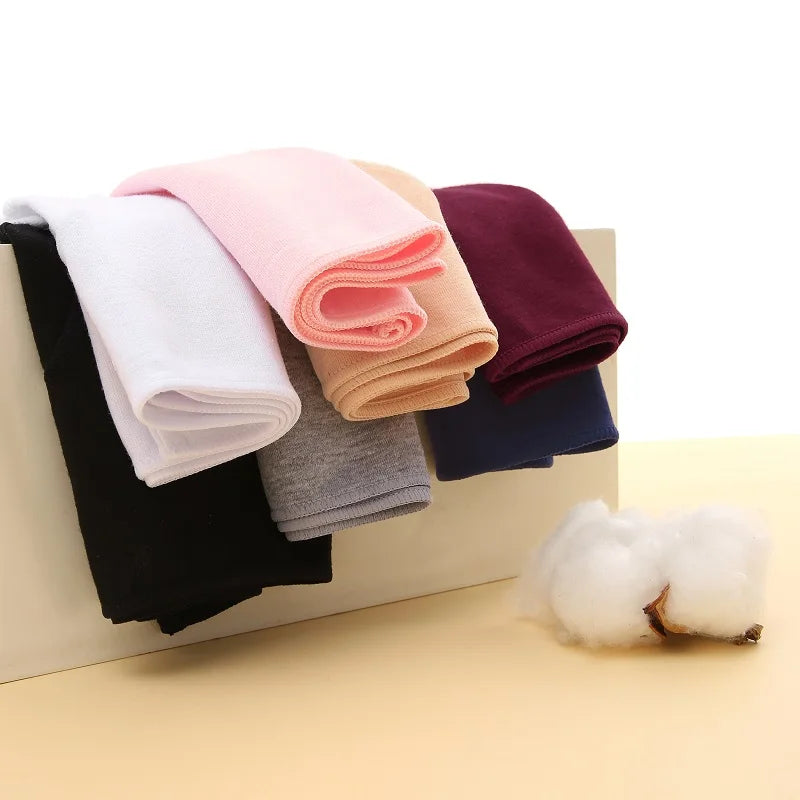 4PCS Seamless Cotton Panties Women Solid Color Low Waist Breathable Stretch Underwear
