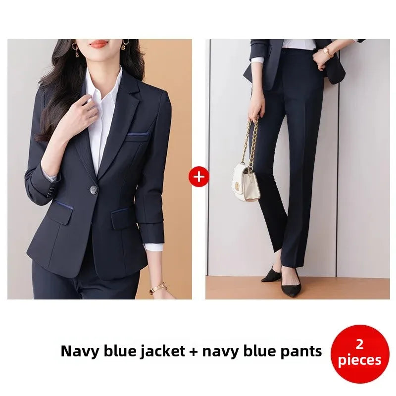 Elegant Black Women’s Suit Jacket – Fashionable Professional Office Workwear