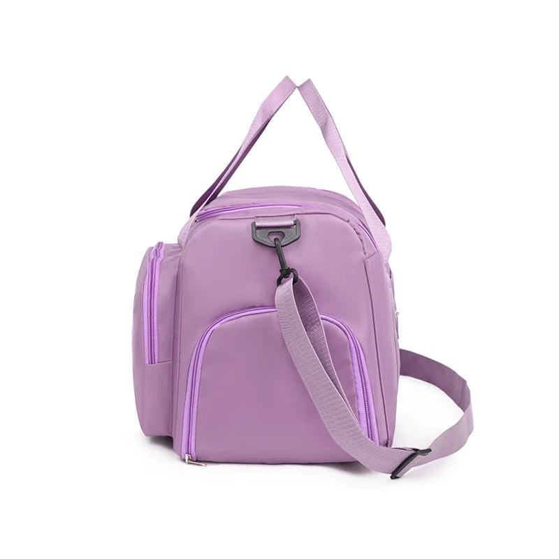 حقيبة سفر كبيرة السعة للجنسين - حقيبة رياضية للصالة الرياضية مع حجرة للأحذية، مثالية لعطلة نهاية الأسبوع أو الرحلات الليلية