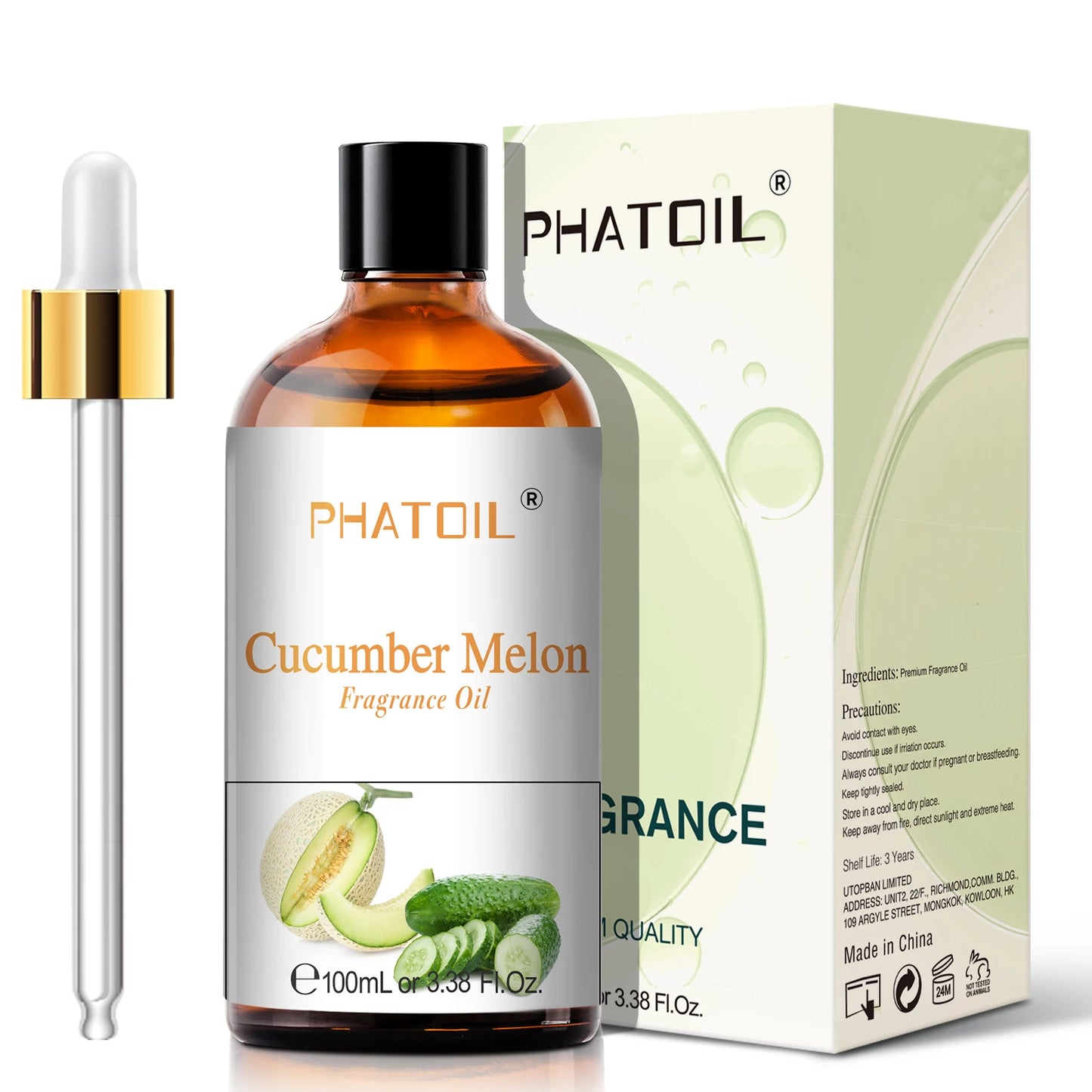 PHATOIL 100ml Sweet Fruity Fragrance Oil – Coconut, Vanilla, Strawberry & More for Diffusers & Candles