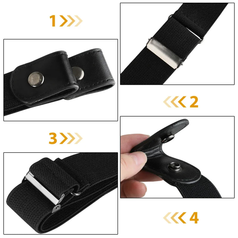 Invisible Elastic Belt – Simple Fashionable Buttonless Waistband
