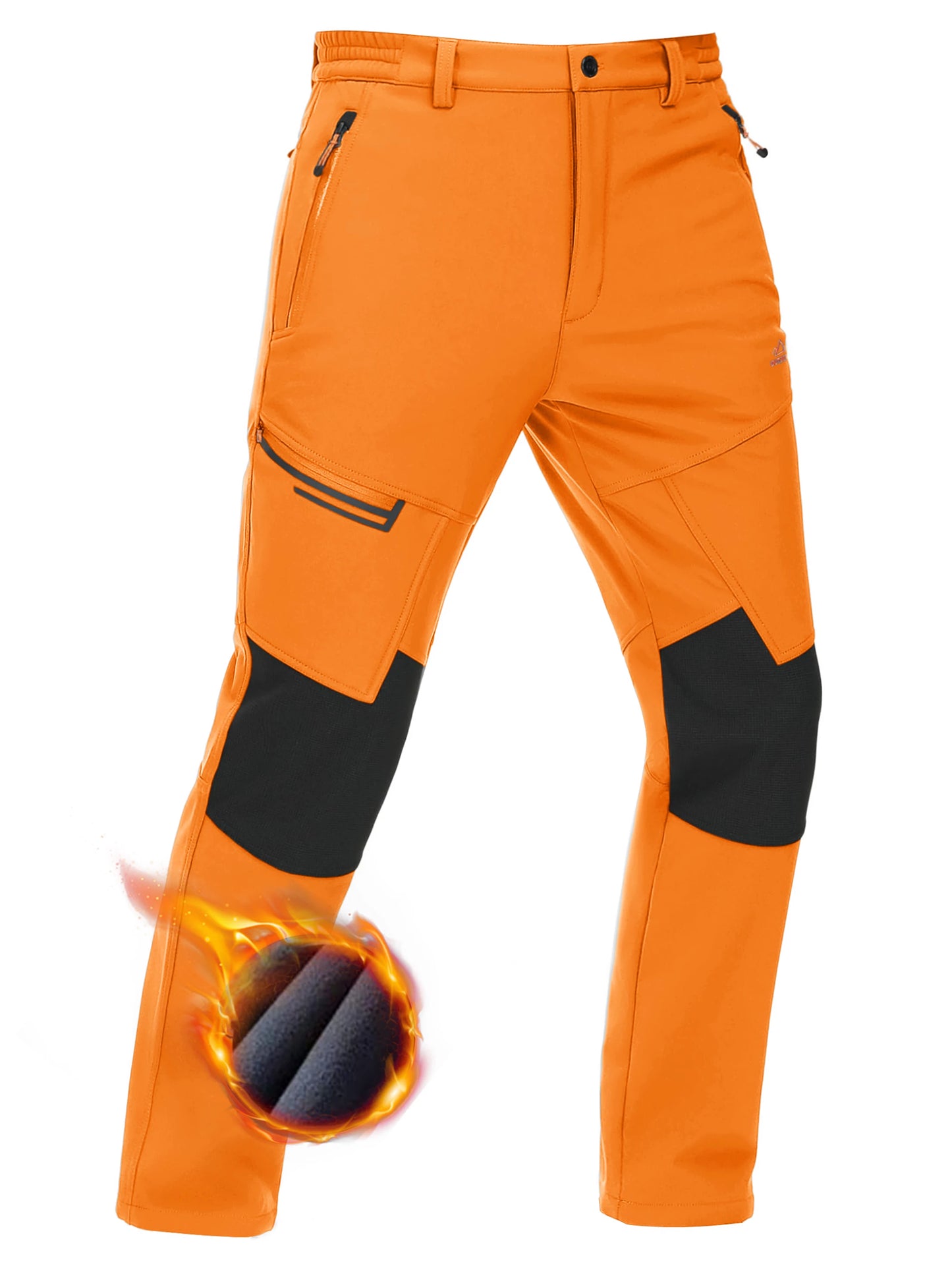 TACVASEN Men’s Thick Fleece Thermal Hiking Pants – Winter Windproof Outdoor Ski & Camping Trousers