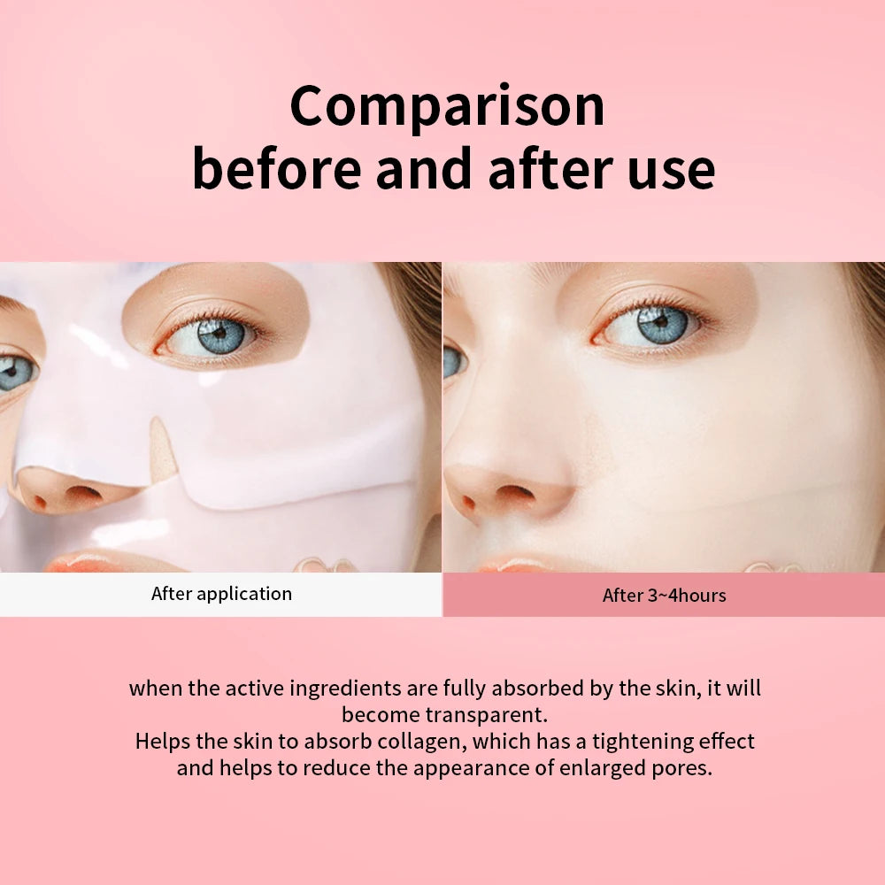 Bio-Collagen Deep Hydrogel Mask – Hydrating Overnight Face Mask for Firming, Elasticity & Pore Minimizing