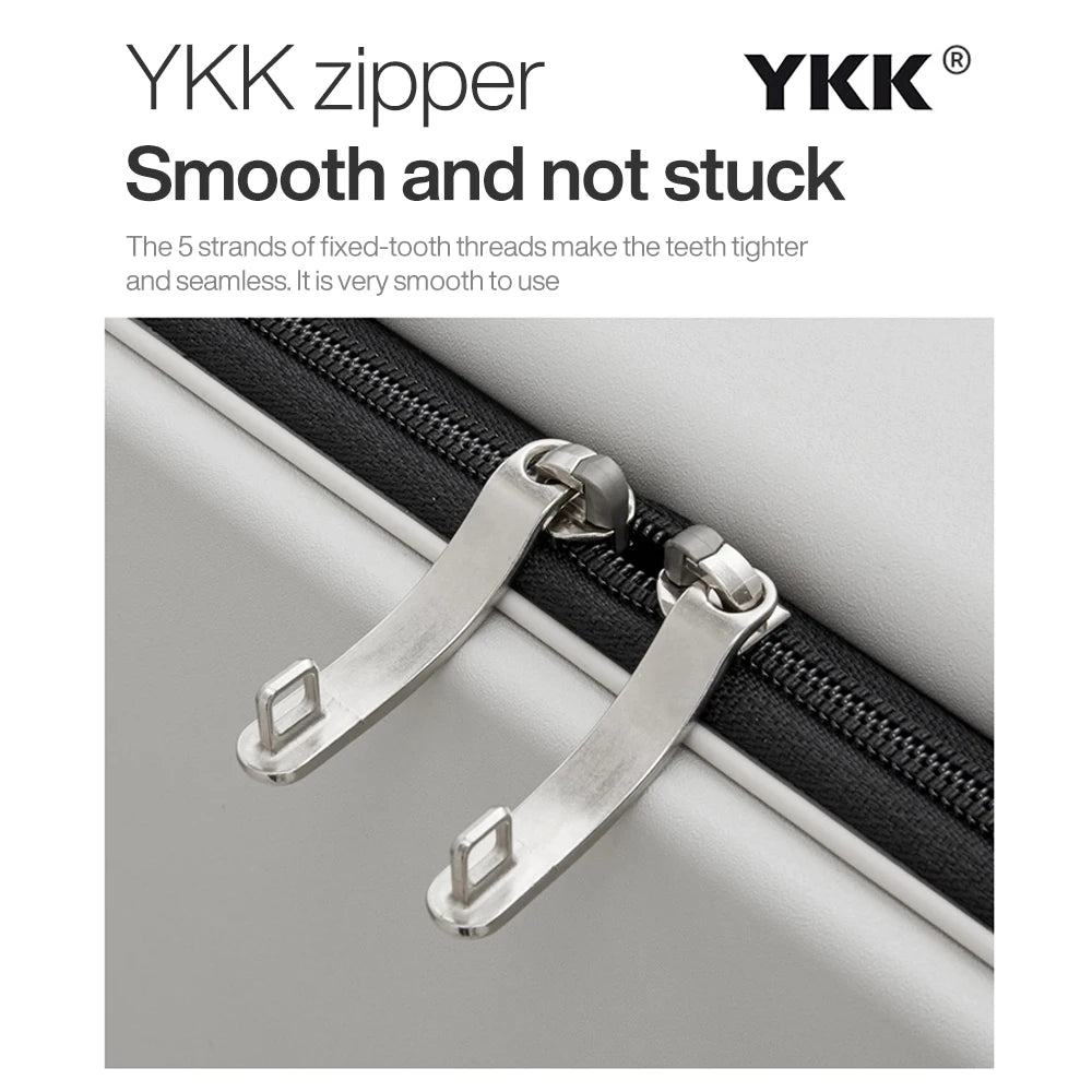 Mixi New Design Wide Handle Suitcase | Men & Women Carry-On Travel Trolley 20 Inch Cabin PC Aluminum Frame M9275