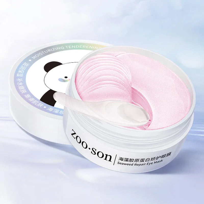 60pcs Gold Crystal Collagen Eye Mask – Moisturizing, Firming & Anti-Dark Circles Eye Patches