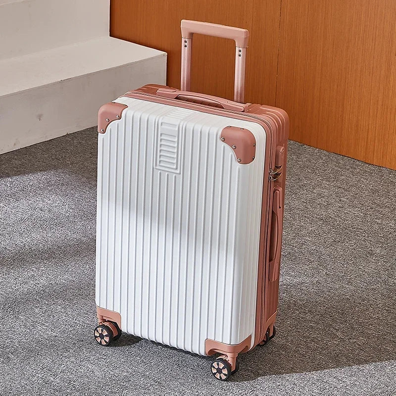 100% Aluminum Magnesium Alloy Travel Luggage | Trolley Suitcase Carry-On with Cup Holder | 20/22/24/26/28 Inch