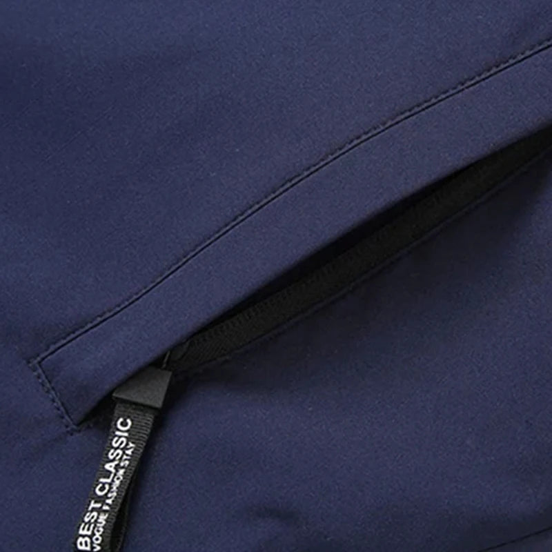 2024 Men’s Padded Cotton Jacket – Casual Solid Color Windproof Long-Sleeve Streetwear Coat