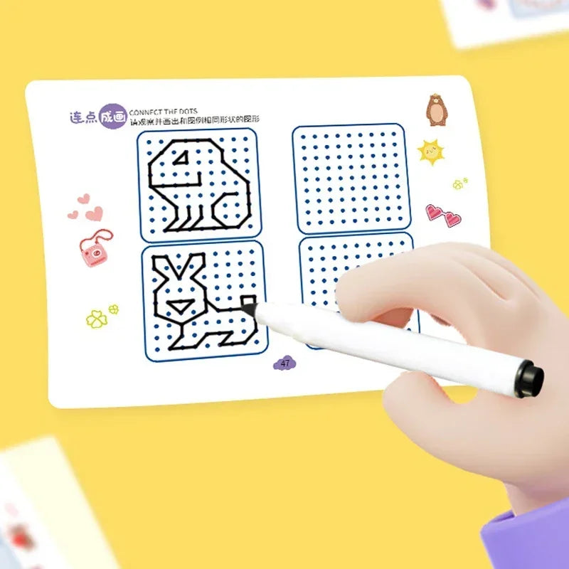 Magical Tracing Workbook – Reusable Calligraphy & Drawing Copybook for Toddlers, Kids Learning & Montessori Practice