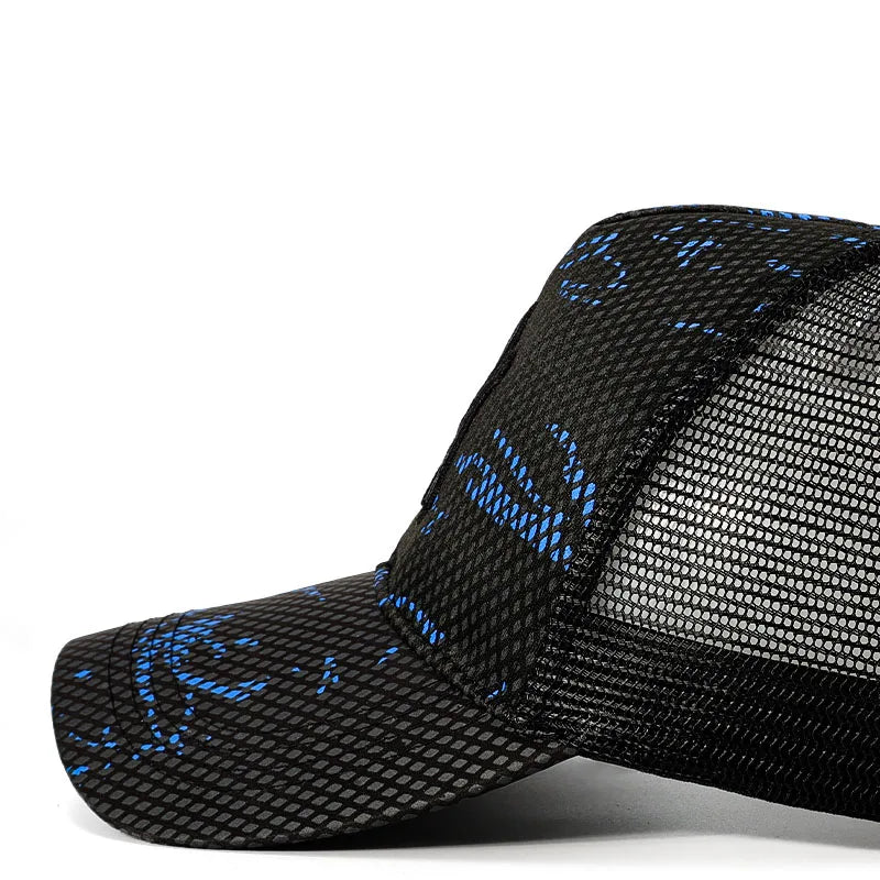 قبعة بيسبول صيفية مطرزة بأحرف للرجال - قبعة واقية من الشمس متعددة الاستخدامات للرياضة والتنس والسفر