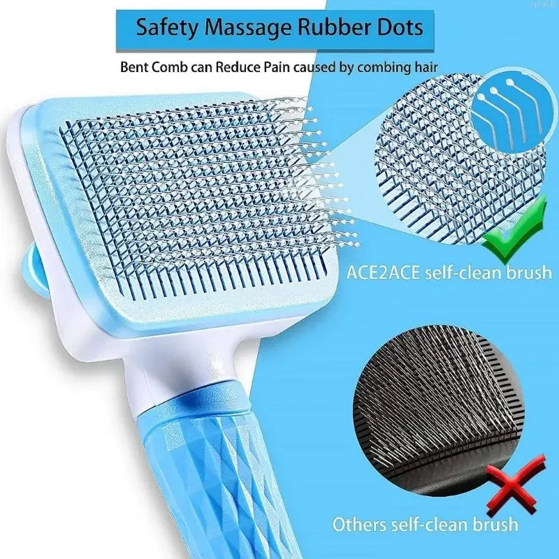 Dog Hair Remover Brush – Grooming & Care Comb for Cats and Dogs, Long Hair Shedding Brush for Pets