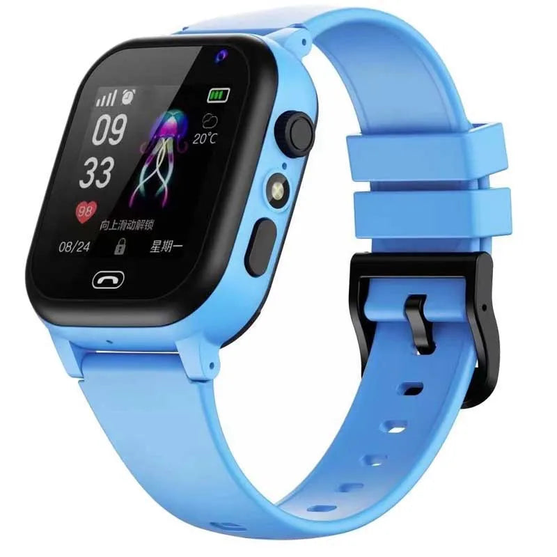 Kids Smart Watch with SOS & LBS Location, SIM Call, Camera, IP65 Waterproof – Watch Phone for Boys & Girls Gift