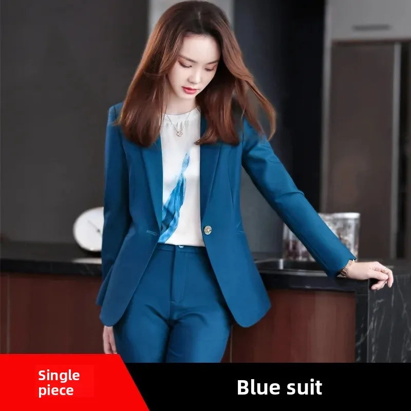 Damen-Langarmanzug-Set – Hochwertige, professionelle Arbeitskleidung für Herbst und Winter