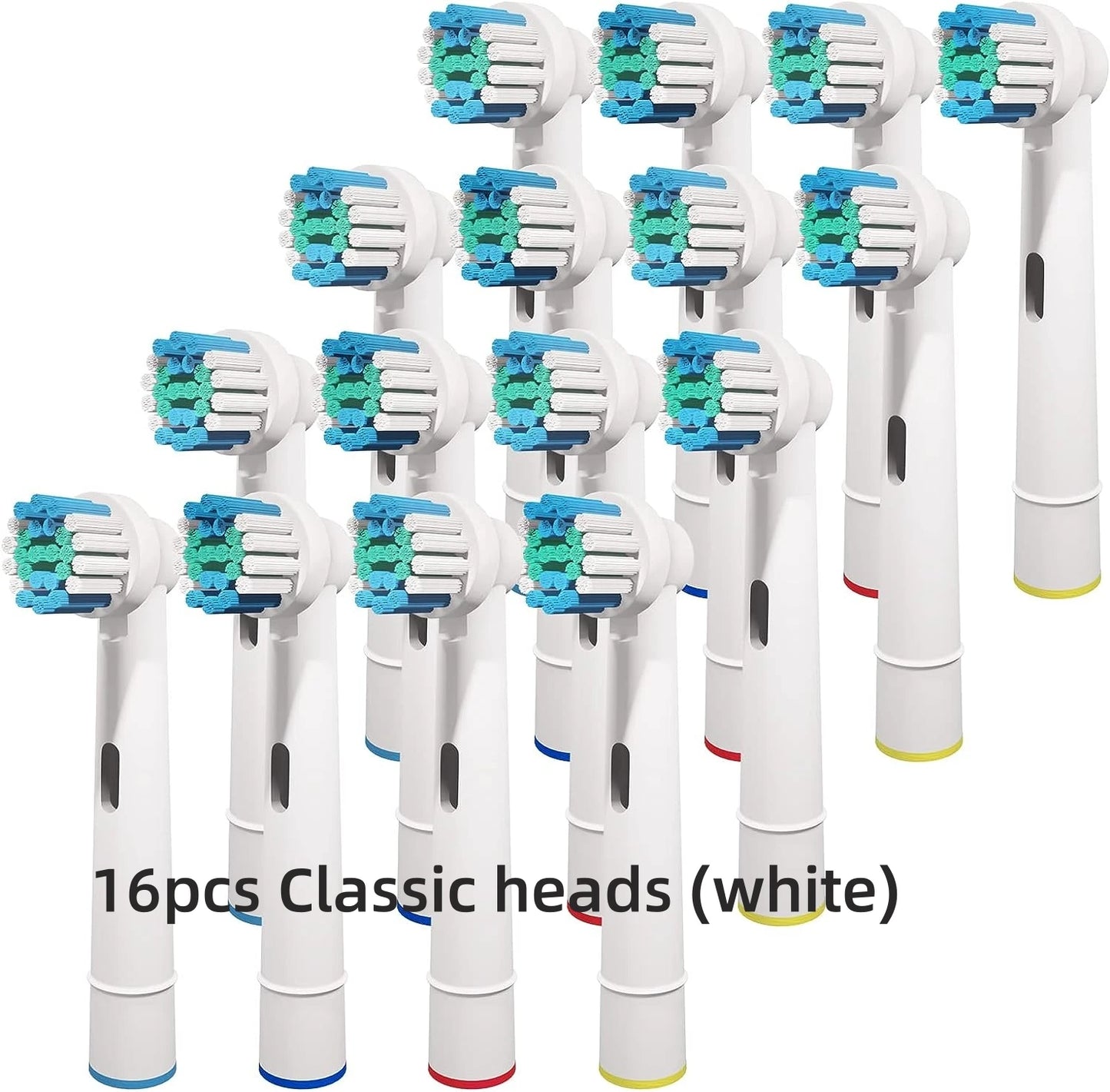 16/20PCS Oral-B Compatible Toothbrush Heads • Replacement Brush Nozzles • Sensitive, Floss & Cross Action Refills