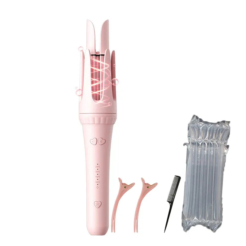 مكواة تجعيد الشعر 32 مم - عصا تجعيد الشعر السيراميكية الاحترافية وملقط التجعيد أداة تصفيف الشعر الكهربائية في الصالونات